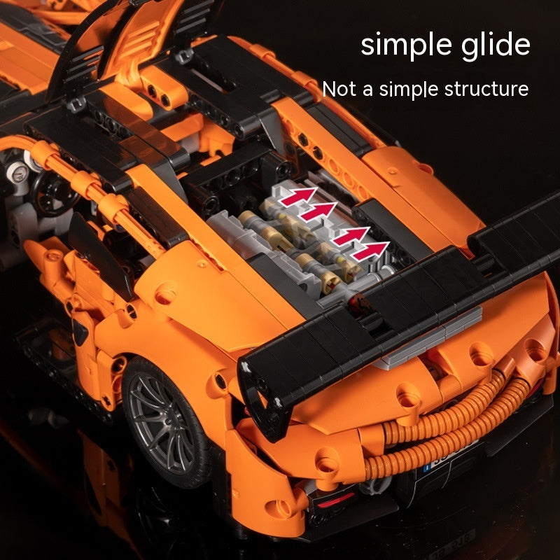 Boy Assembly Sports Car Puzzle Diy Model Building Blocks Toys