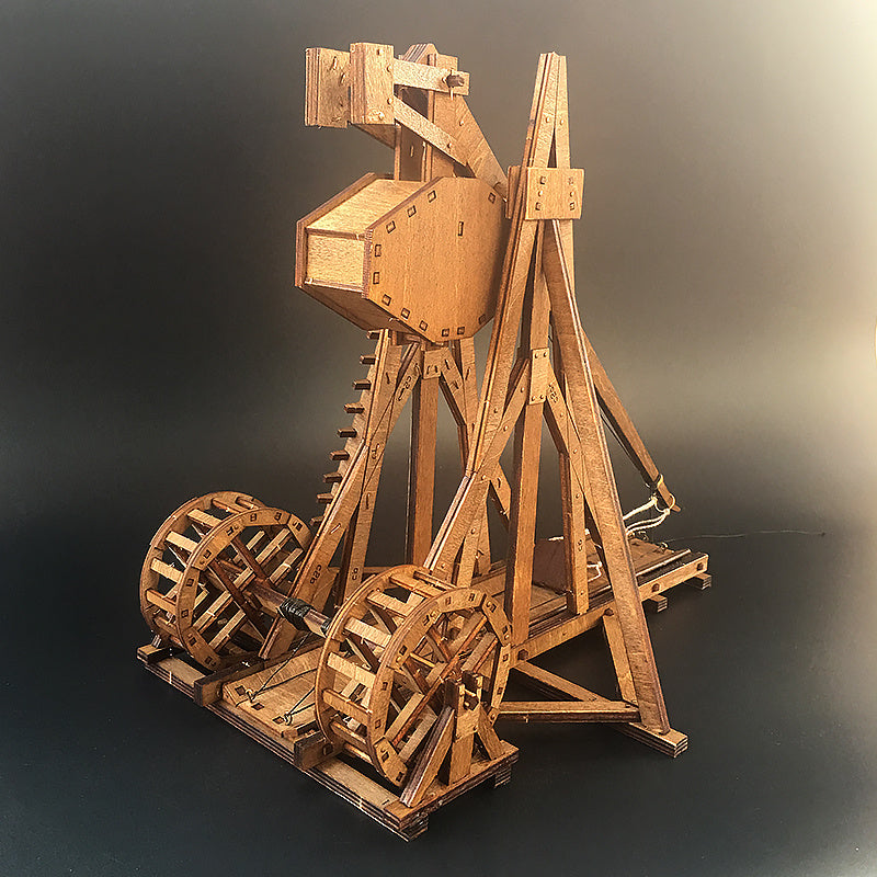 Stone siege engine wooden puzzle