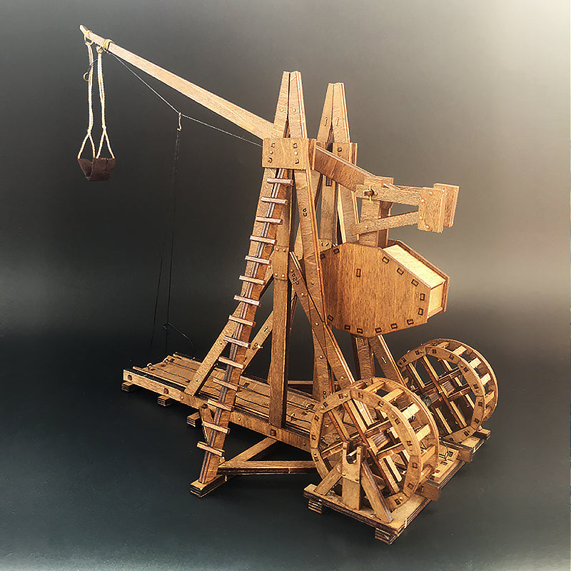 Stone siege engine wooden puzzle