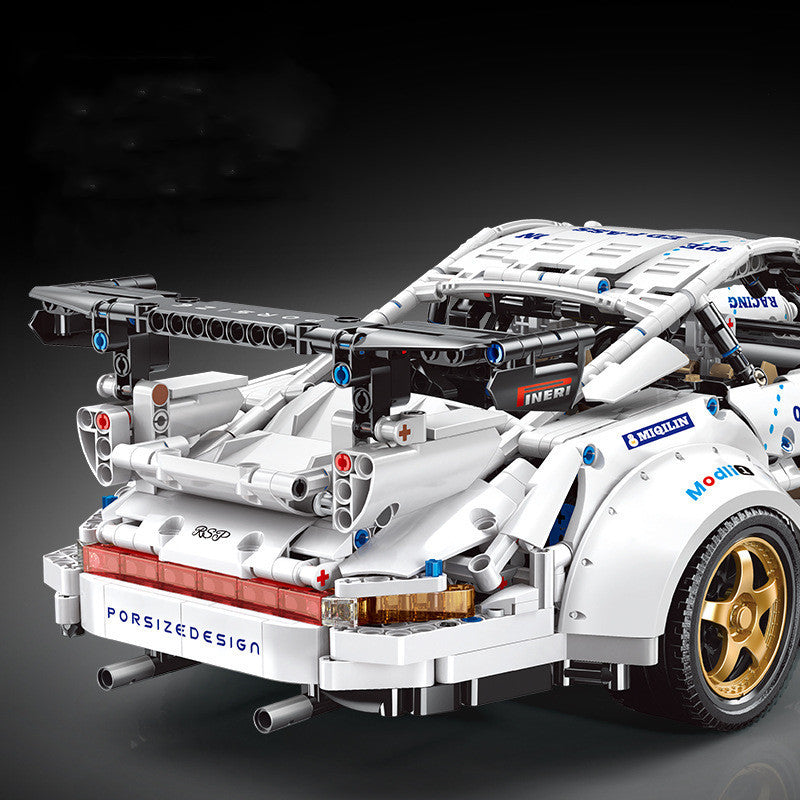 Sports Car Remote Control Assembly Model Particle Building Block Boy Toy