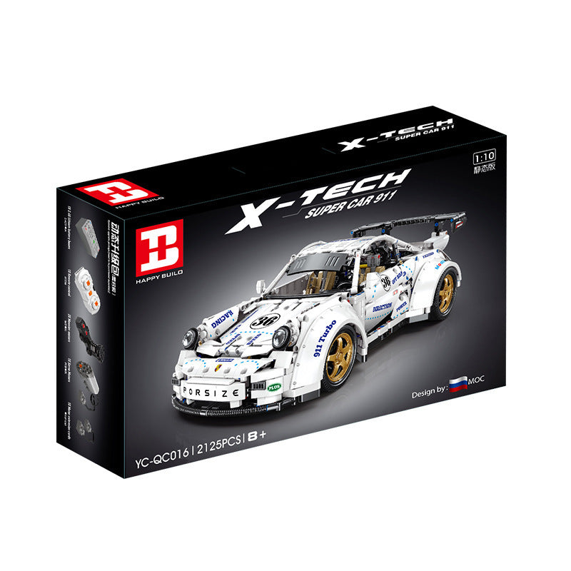 Sports Car Remote Control Assembly Model Particle Building Block Boy Toy