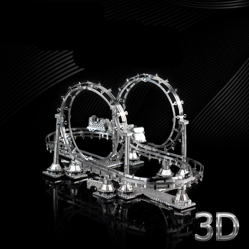 Three-dimensional metal assembly model DIY puzzle