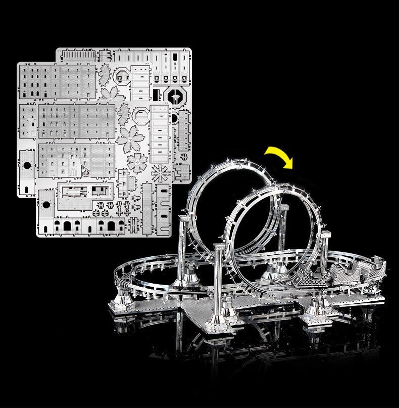 Three-dimensional metal assembly model DIY puzzle