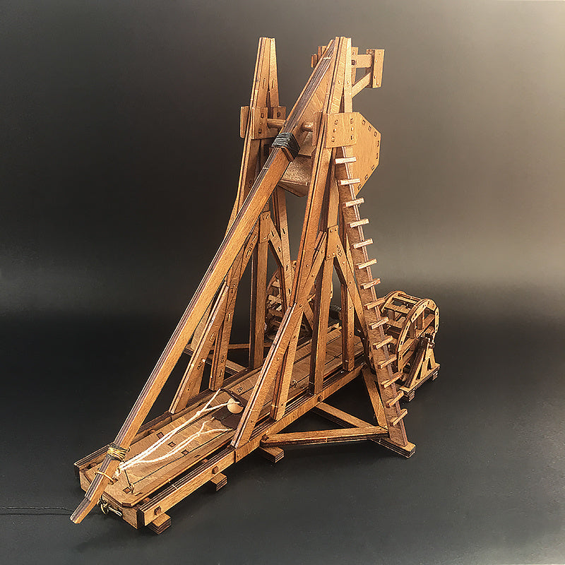 Stone siege engine wooden puzzle