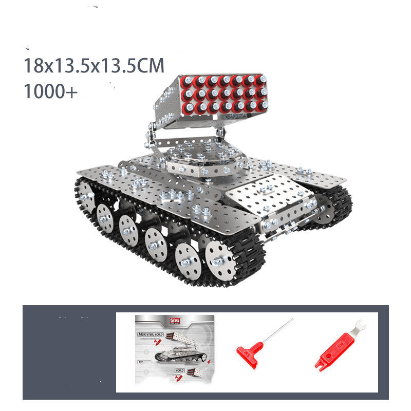 Metal Building Block Difficult Assembly Mechanical Tracked