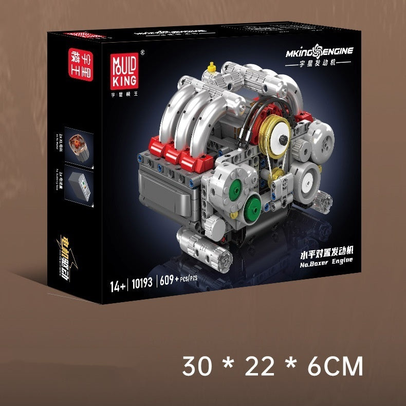Creative Building Blocks V-type 8 Cylinder Engine Decoration Boy Gift