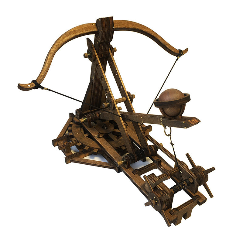 Rotary catapult ancient chariot model assembly