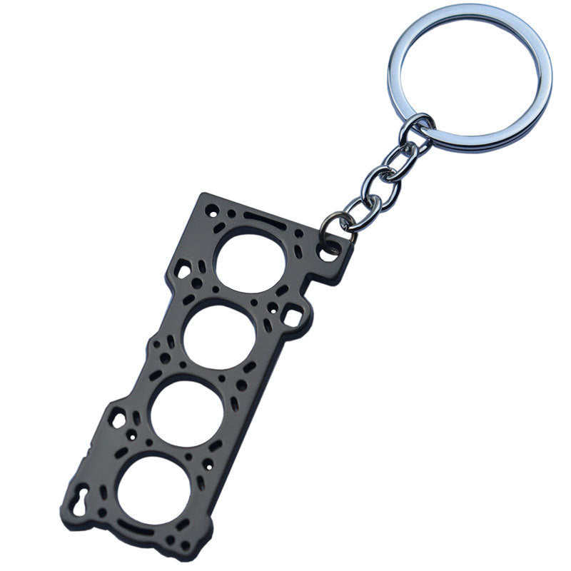 Cylinder Engine Gasket Key Chain Pendant