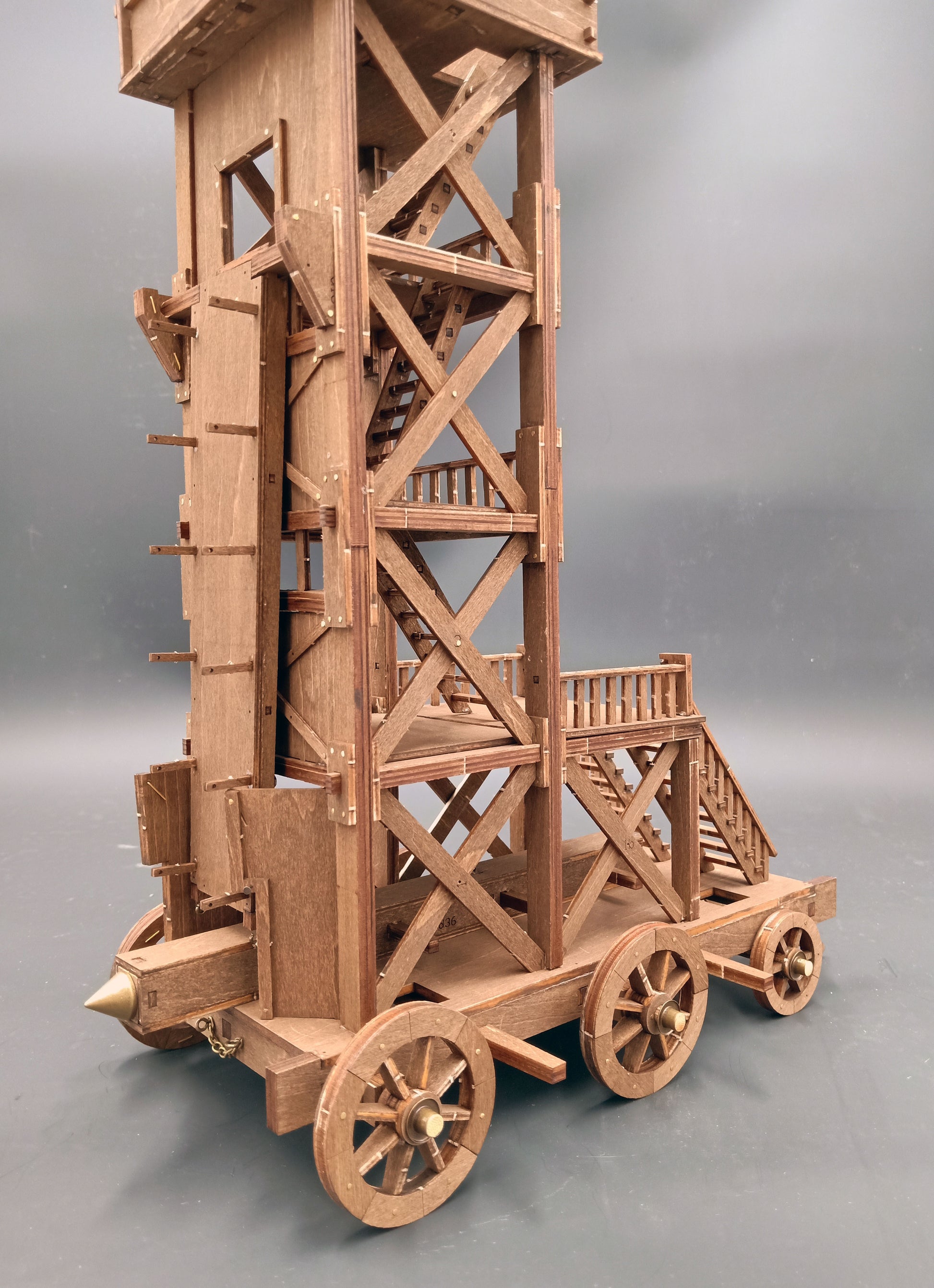 Tenon and tenon wood structure assembly model