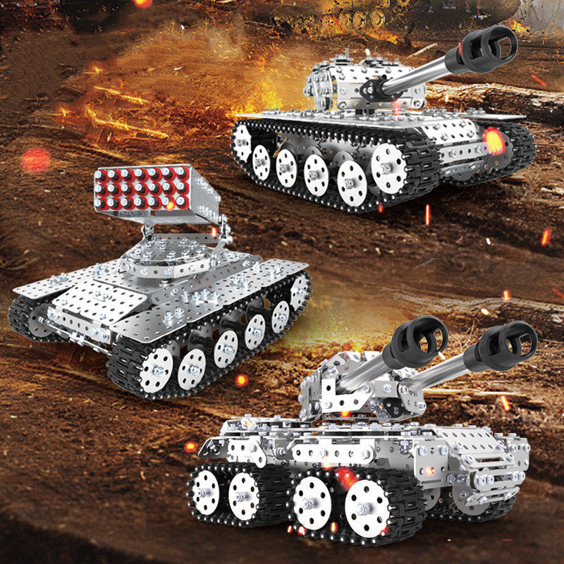 Metal Building Block Difficult Assembly Mechanical Tracked