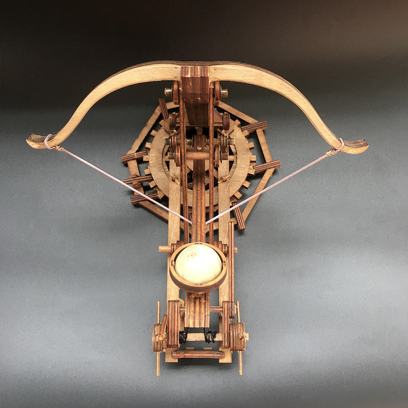 Rotary catapult ancient chariot model assembly