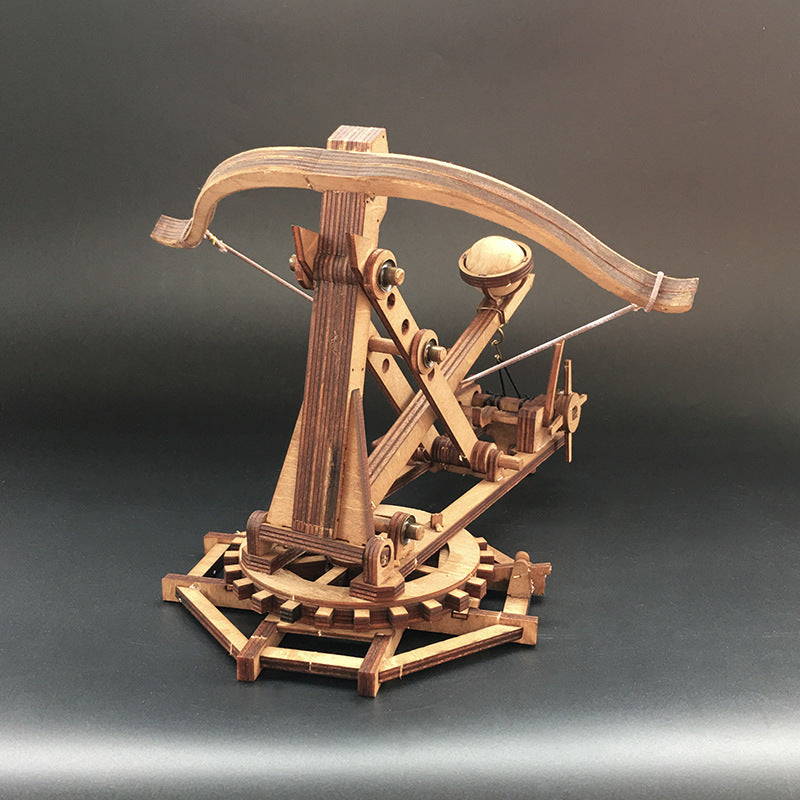 Rotary catapult ancient chariot model assembly