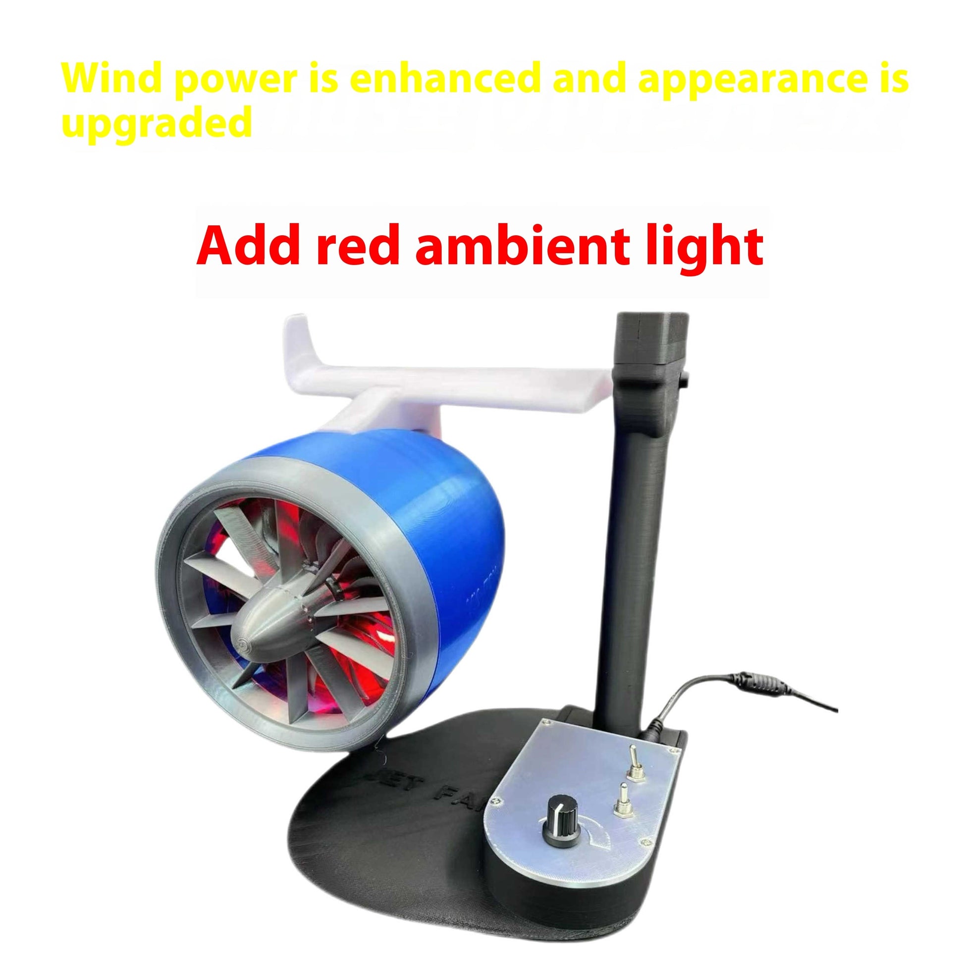 Desktop Fan 3D Printing Engine 12V Wind Turbine Fan
