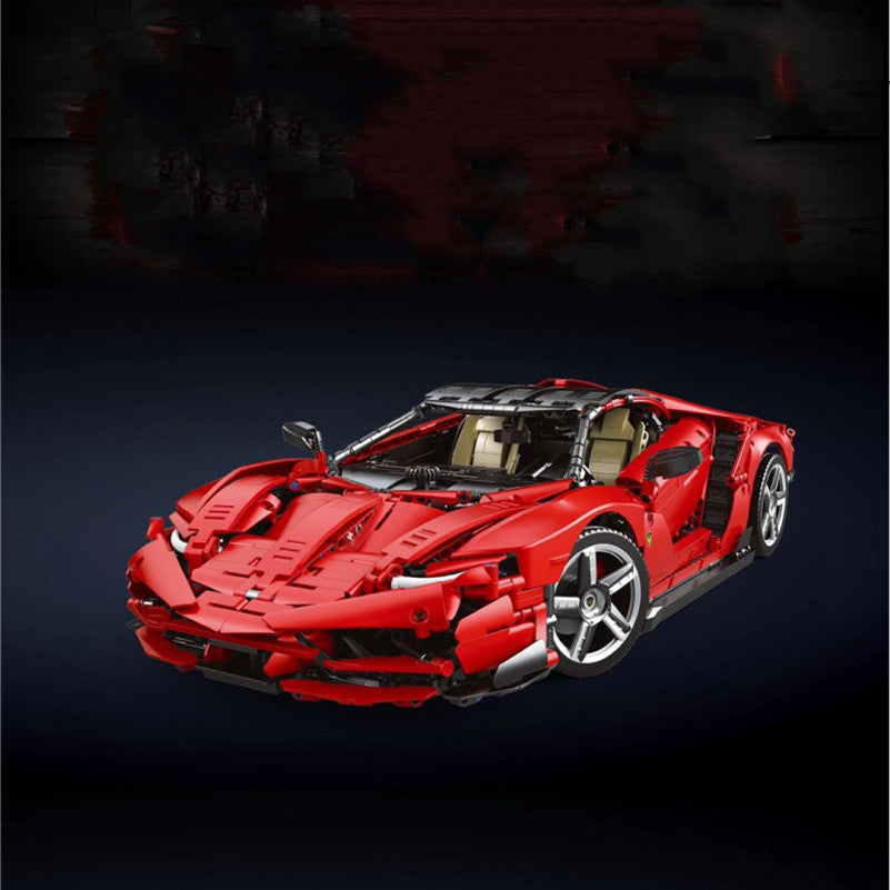 Sports Car Assembly Building Block Toy Model Technology Machinery