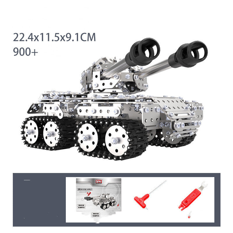 Metal Building Block Difficult Assembly Mechanical Tracked