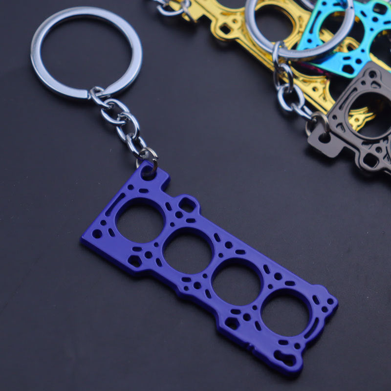 Cylinder Engine Gasket Key Chain Pendant