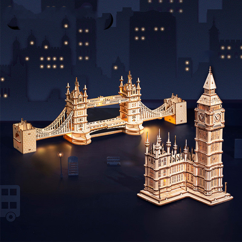 London Building Assembly Model Ornaments Diy