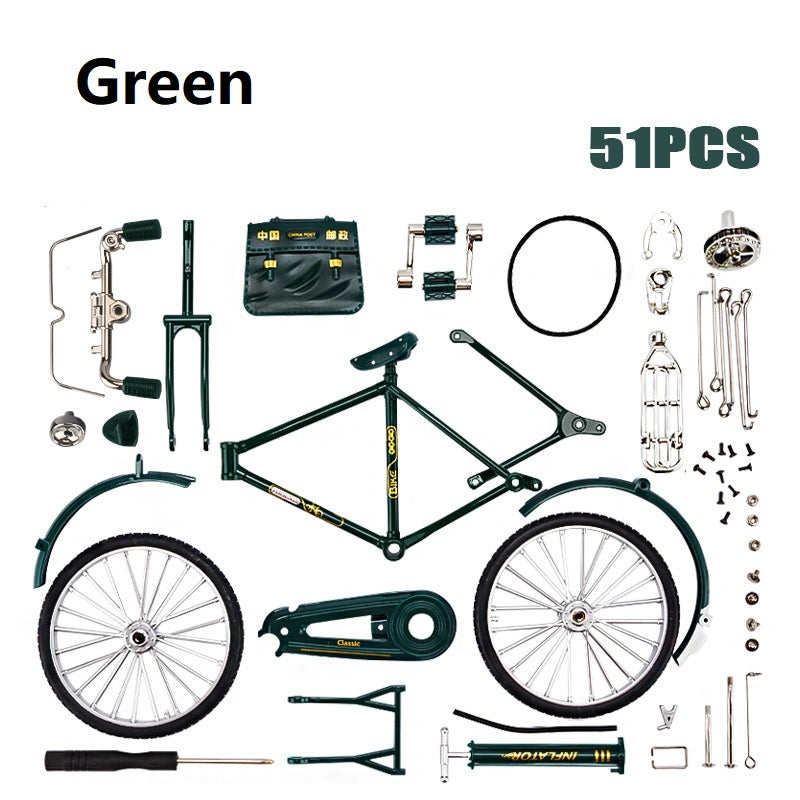 DIY Assembly Alloy 28-bar Bicycle Model Toy