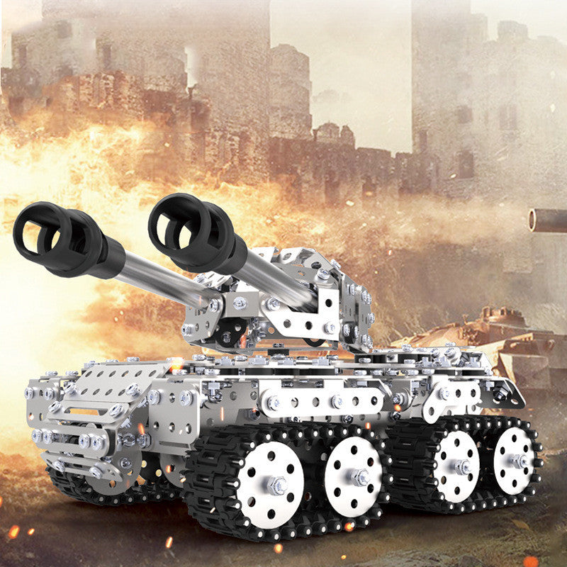 Metal Building Block Difficult Assembly Mechanical Tracked